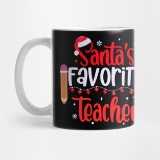 Santas Favorite Teacher Mug